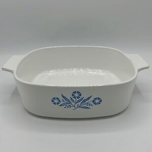 CORNINGWARE BLUE CORNFLOWER 2 QUART SQUARE BAKING PAN A-2-B